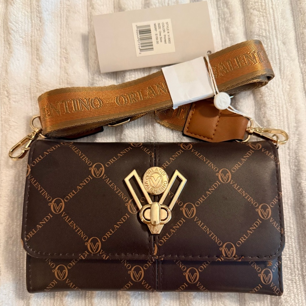 Valentino Orlandi Brown Crossbody Bag